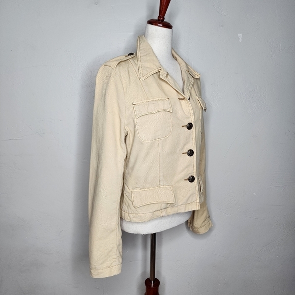 Vintage Ralph Lauren Original Polo Jeans Military Style Chore Jacket Size Medium - Picture 11 of 16